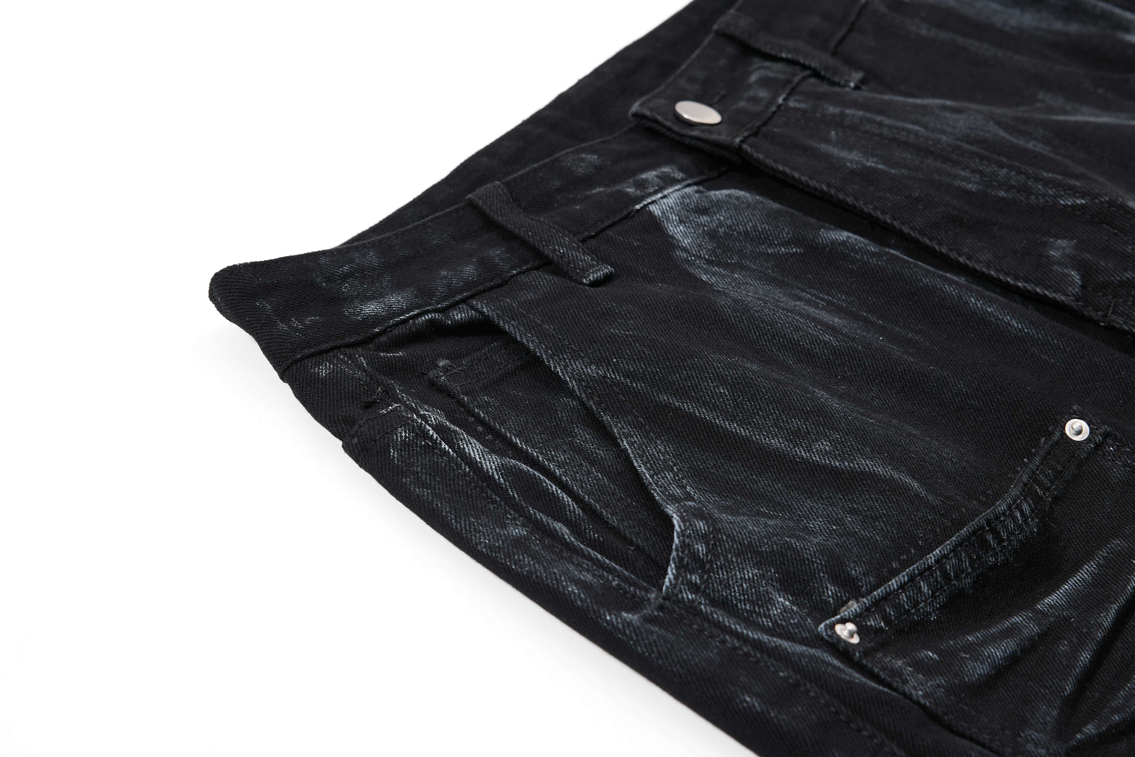 Omirad Washed Utility Flare Denim Jeans