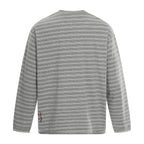 Omirad Striped Gothic Logo Long Sleeve Tee