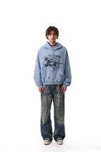 Omirad Collage Graphic Zip-Up Hoodie