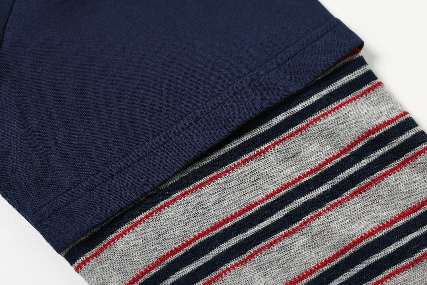 Omirad Layered Stripe Sleeve Long Sleeve Tee