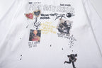 Omirad Fear Only Exists Distressed Long Sleeve Tee