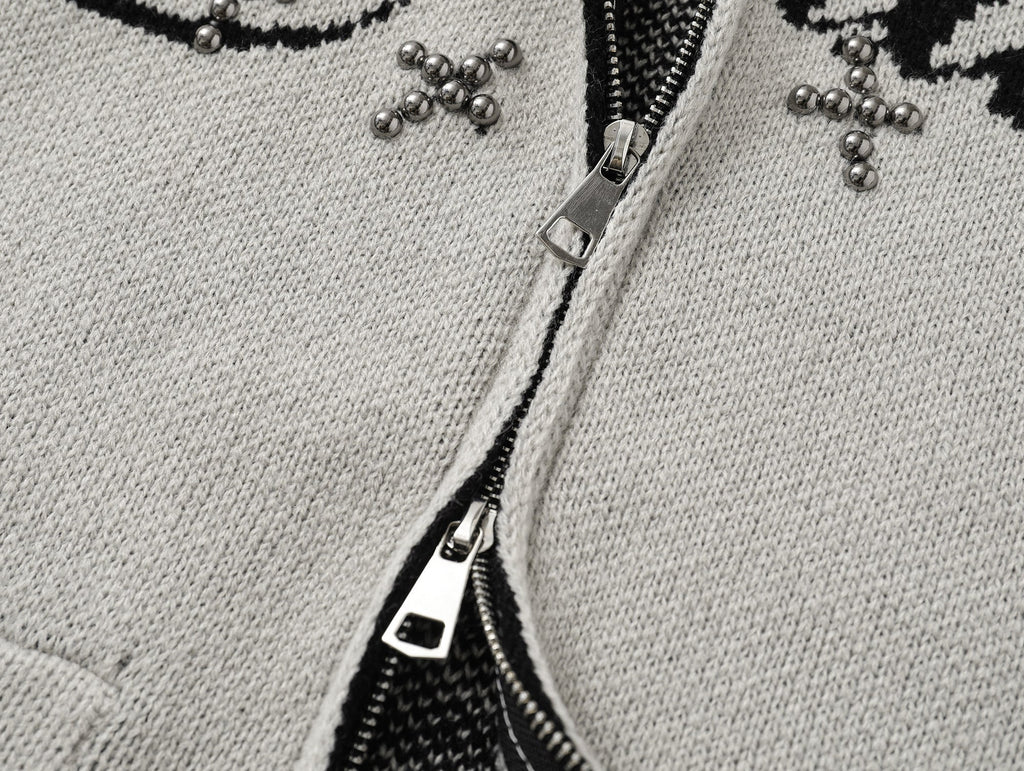 Omirad Eye Vision Knit Zip Cardigan