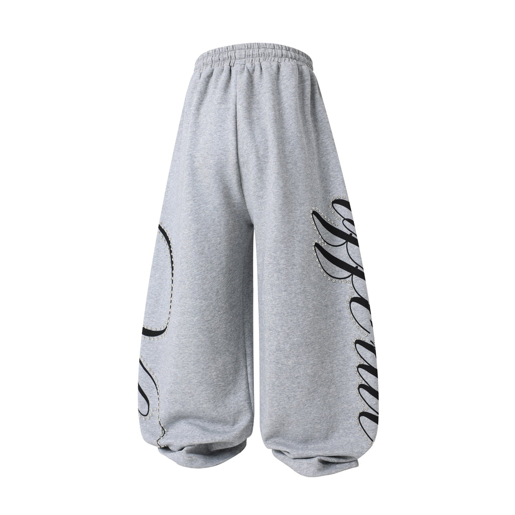 Omirad Studded Script Sweatpants