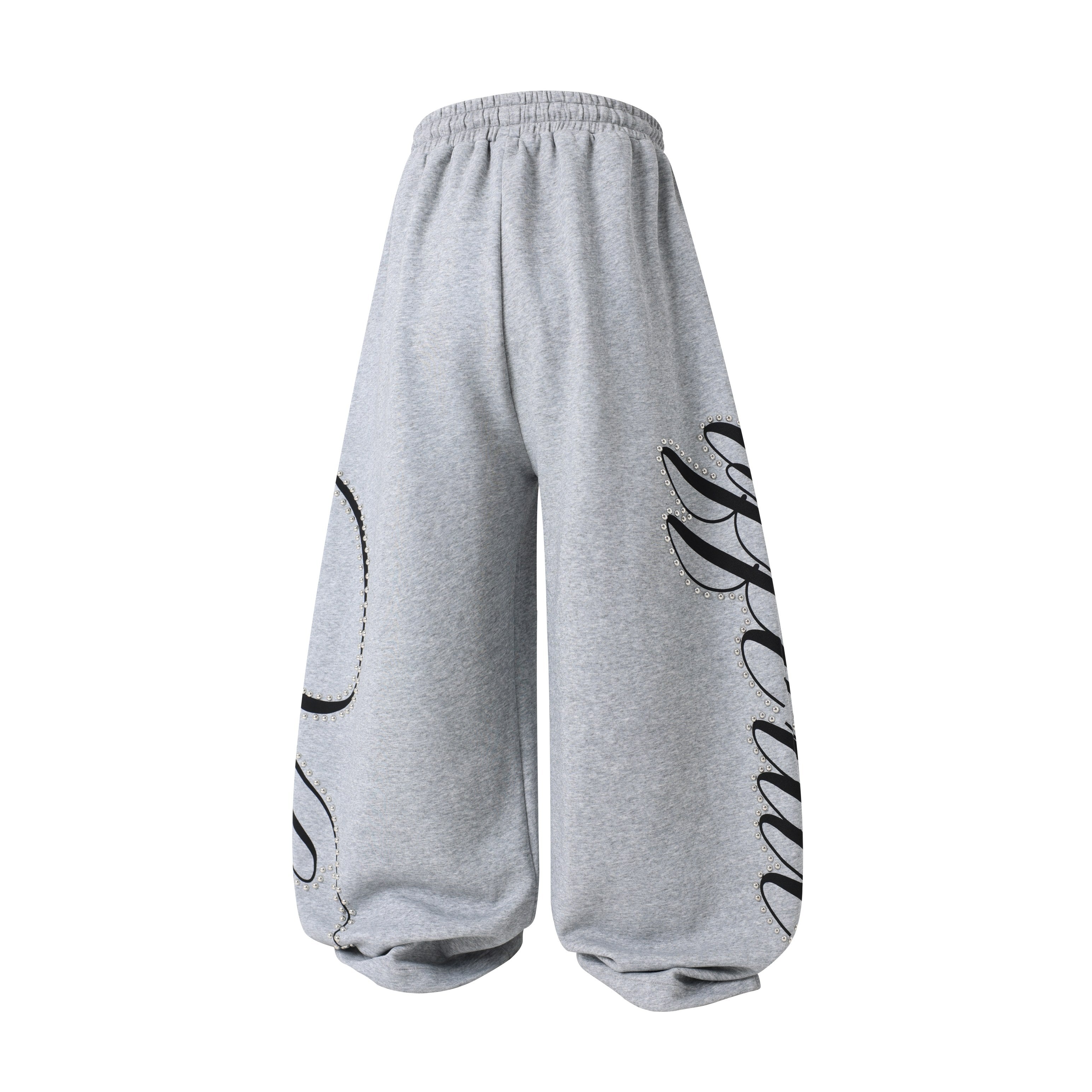 Omirad Studded Script Sweatpants
