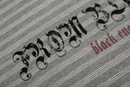 Omirad Striped Gothic Logo Long Sleeve Tee