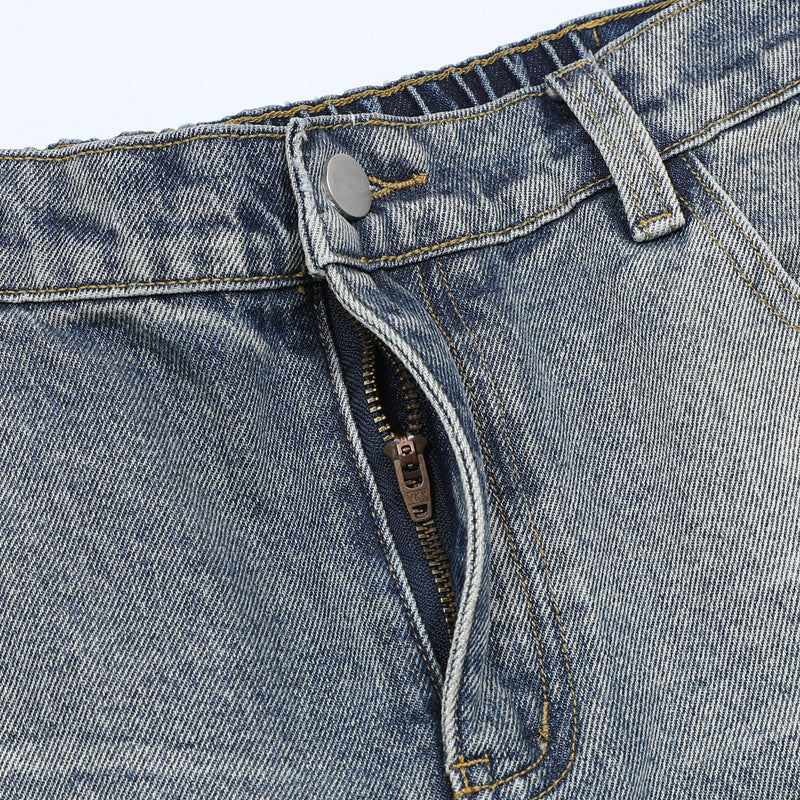 Omirad Script Logo Wide-Leg Jeans