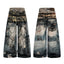 Omirad Vintage Chain Patchwork Wide-Leg Jeans
