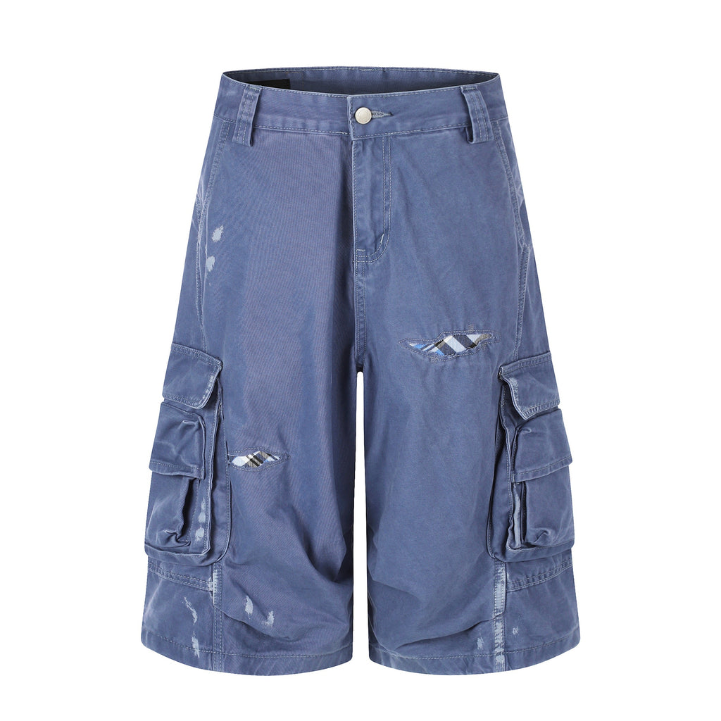 Omirad Distressed Utility Cargo Shorts