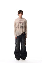 Omirad “Be Bold” Portrait Graphic Long Sleeve Tee