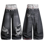 Omirad Layered Distressed Balloon Jeans