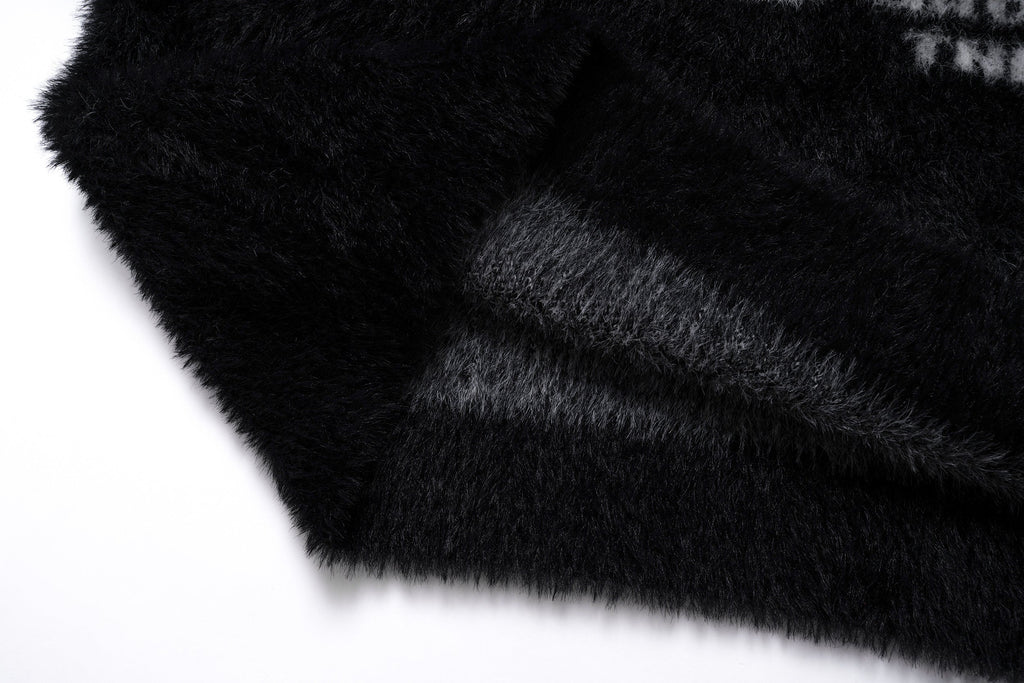 Omirad Fluffy Crest Knit Sweater