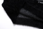 Omirad Fluffy Crest Knit Sweater
