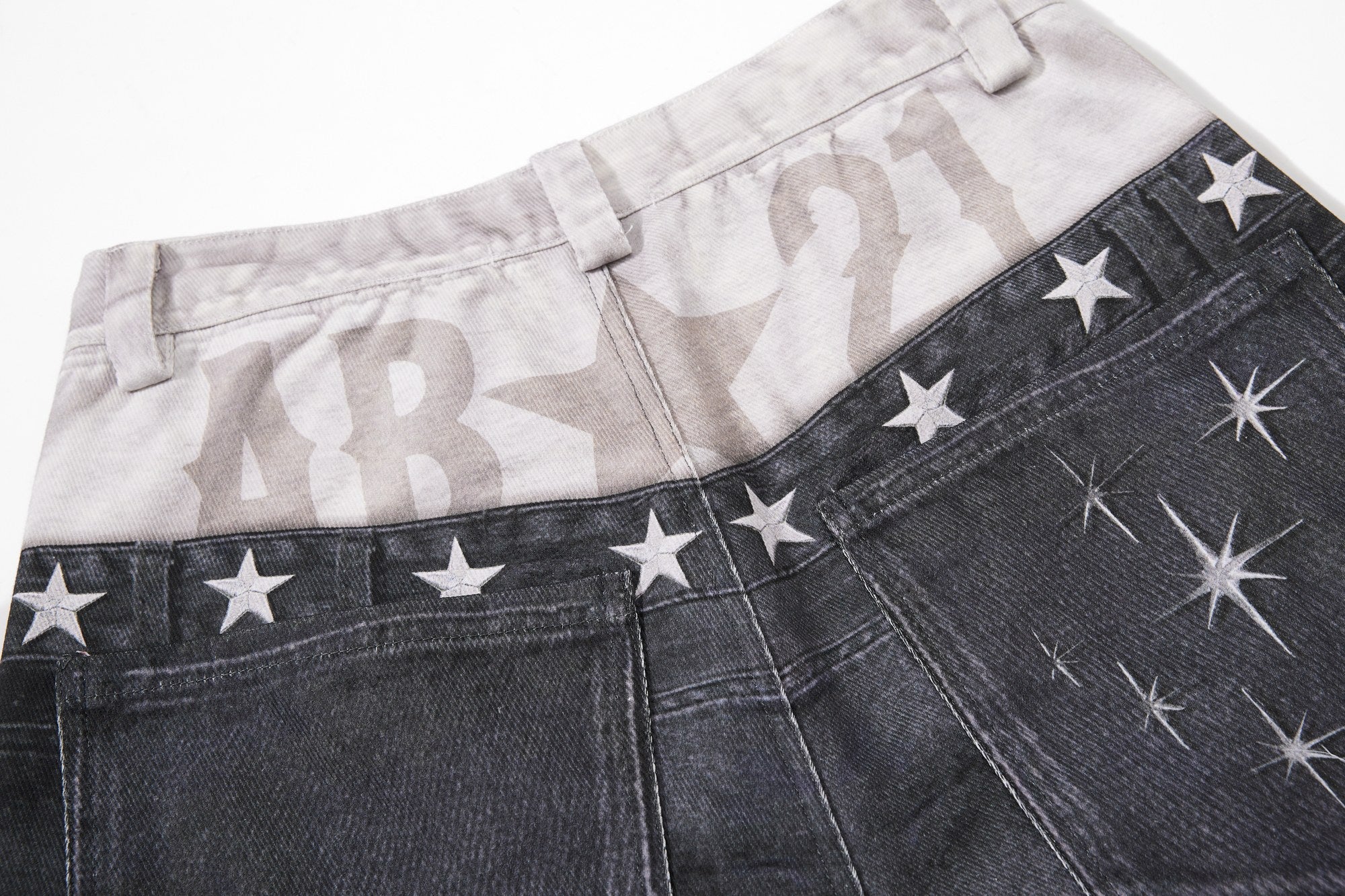 Omirad Layered Distressed Balloon Jeans