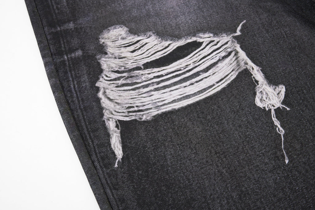 Omirad Layered Distressed Balloon Jeans