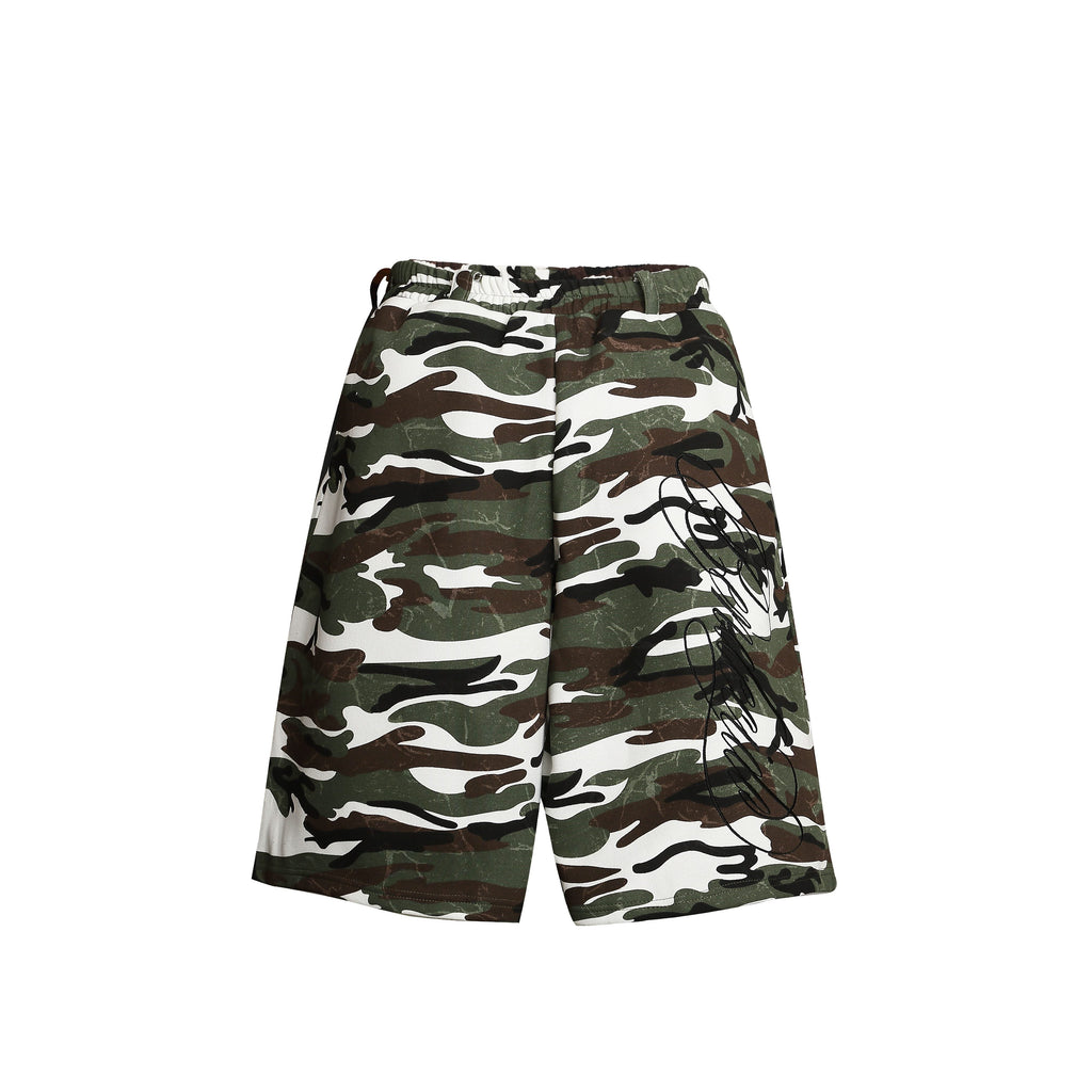 Omirad Camo Print Loose Shorts