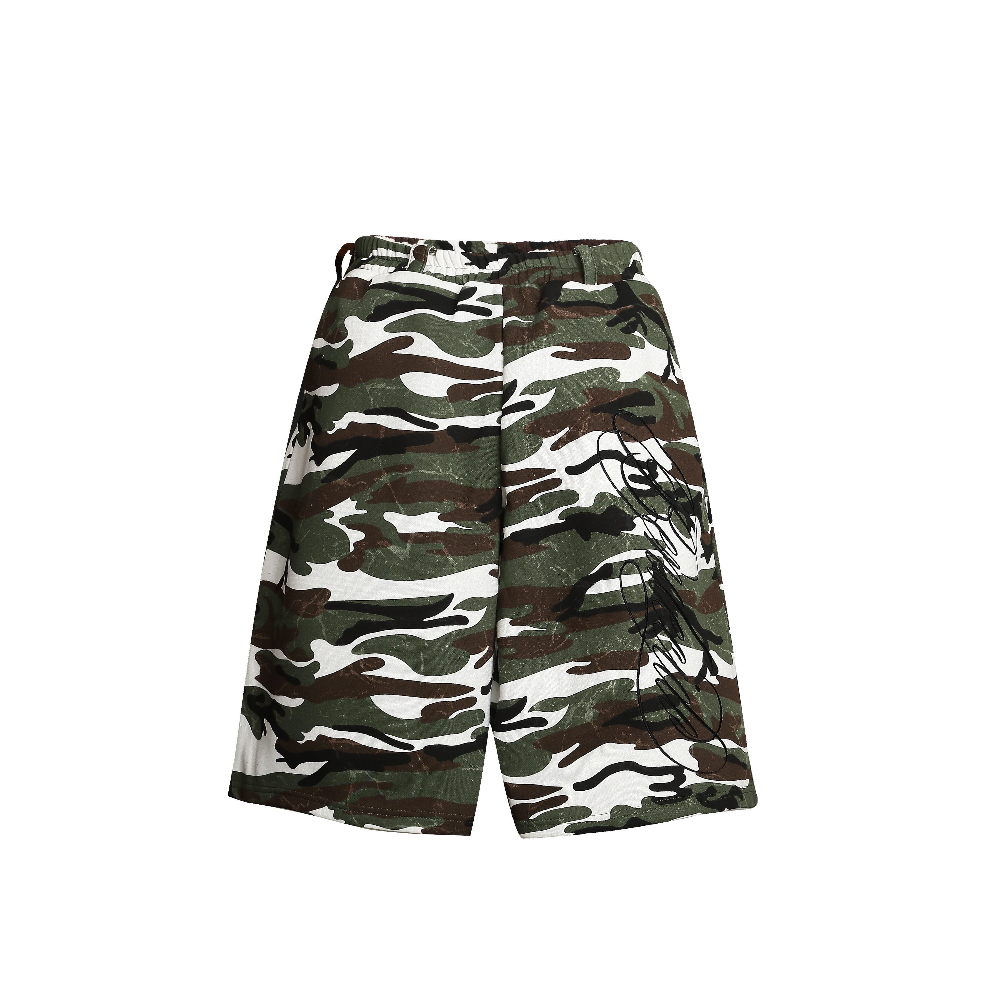 Omirad Camo Print Loose Shorts