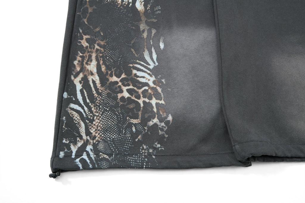 Omirad Vintage Leopard Layered Sweatpants
