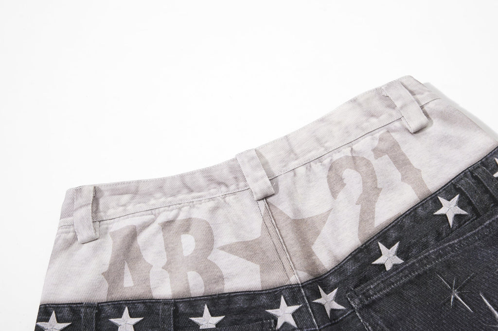 Omirad Layered Distressed Balloon Jeans