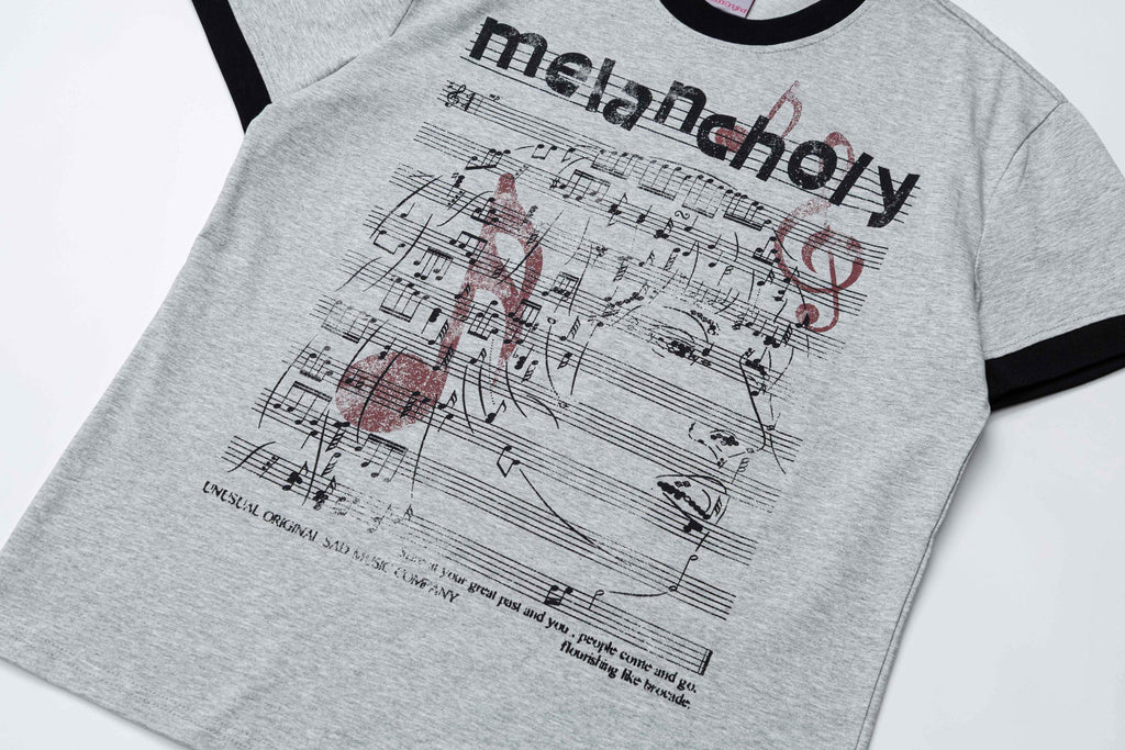 Omirad Melancholy Graphic Ringer Tee