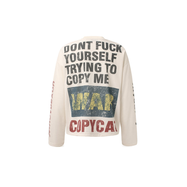 Omirad “COPYCAT WAR” Heavy Waffle Long Sleeve Main Image