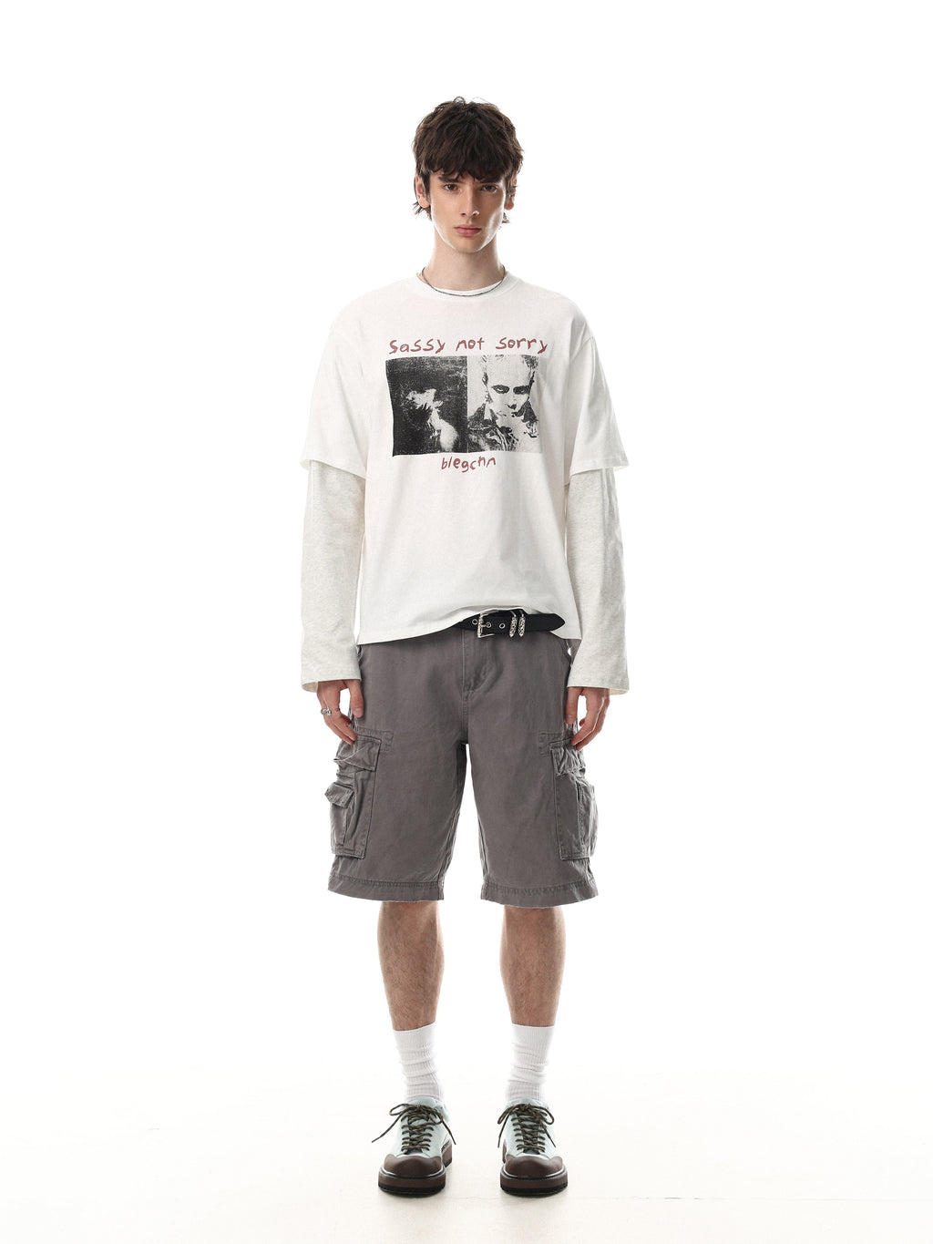 Omirad Layered Graphic Long Sleeve Tee