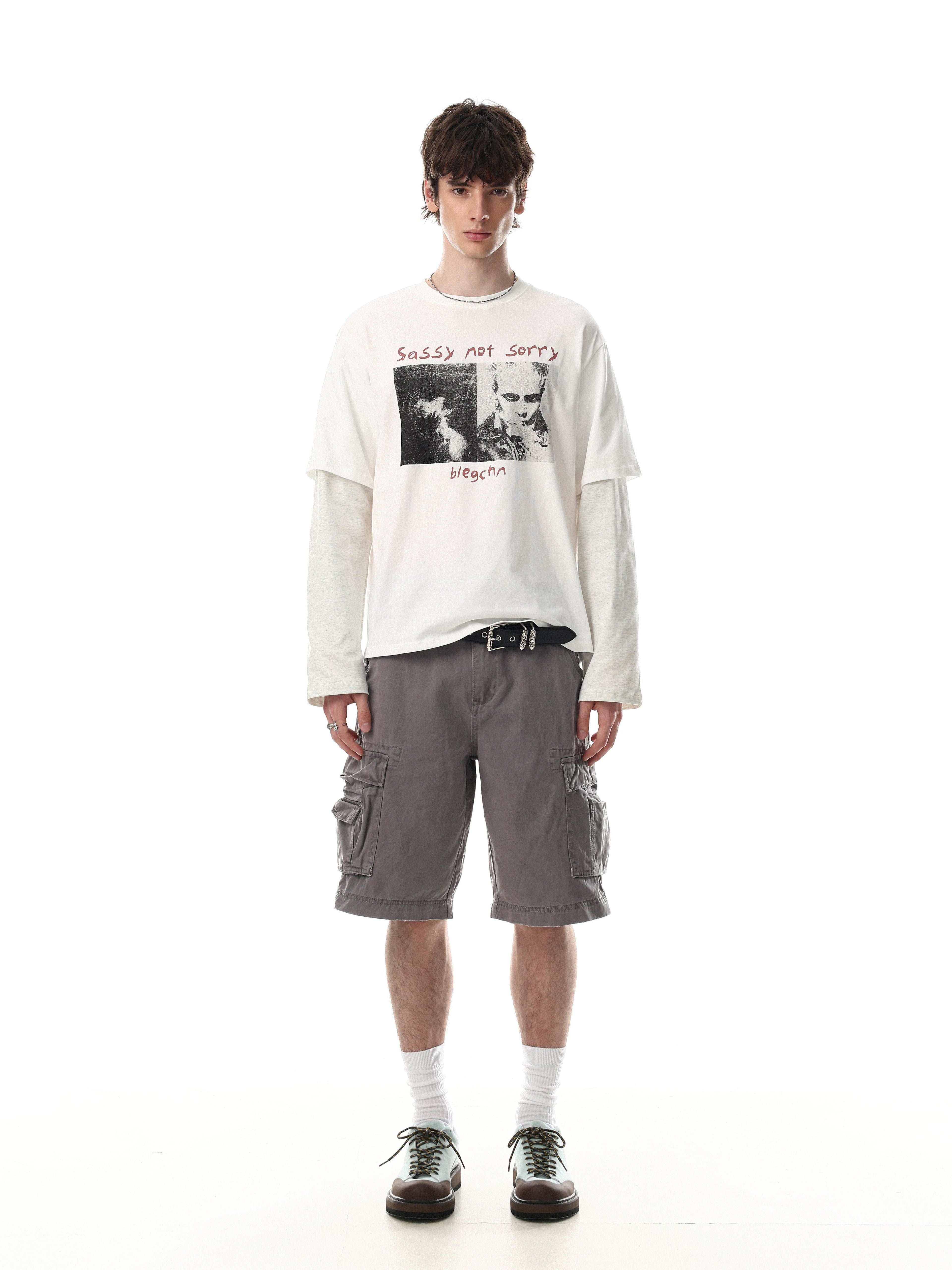 Omirad Layered Graphic Long Sleeve Tee