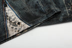 Omirad Vintage Chain Patchwork Wide-Leg Jeans