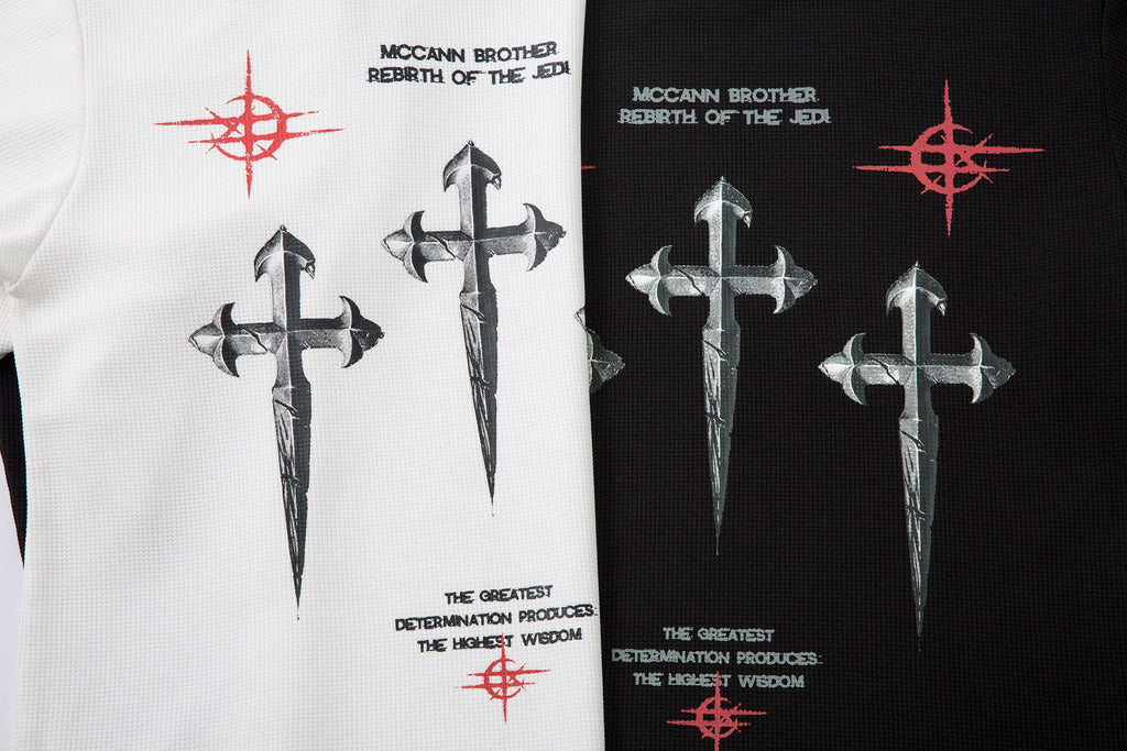 Omirad Gothic Cross Long Sleeve Tee
